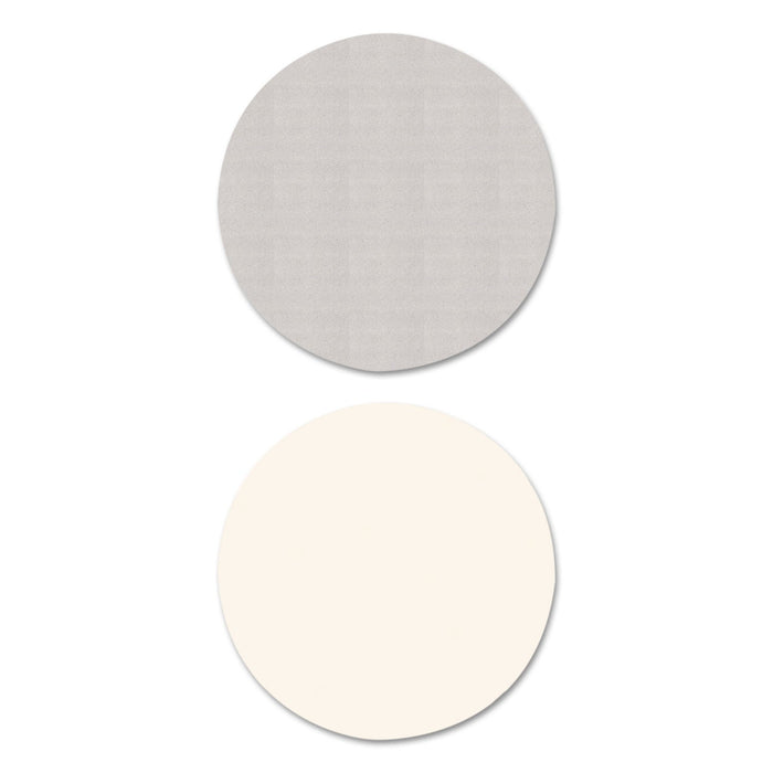 Alera Reversible Laminate Table Top, Round, 35.5" Diameter, White/Gray