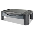 Alera 3-in-1 Cart/Stand, Plastic, 3 Shelves, 1 Drawer, 100 lb Capacity, 21.63" x 13.75" x 24.75", Black/Gray