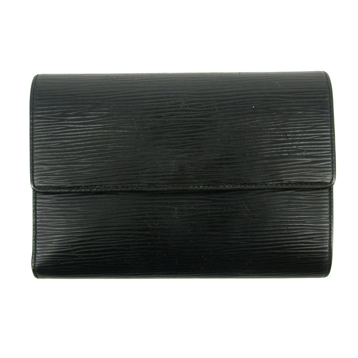 Louis Vuitton Epi Black Porte Tressor Trifold Wallet #3008 by Bolt Boutique