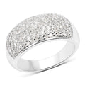 0.96 Carat Genuine White Diamond .925 Sterling Silver Ring by Bids.com
