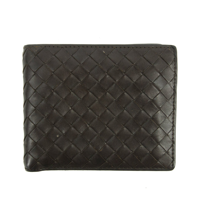 Bottega Veneta Brown Woven Leather Bifold Wallet #3009 by Bolt Boutique