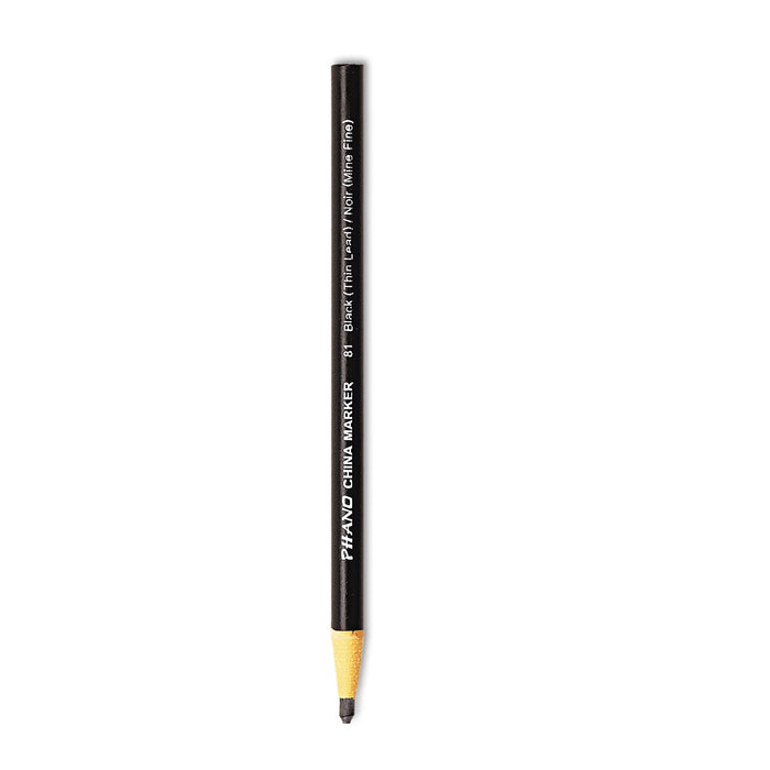 Dixon China Marker, Black, Thin Lead, Dozen