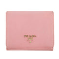 Prada Pink Saffiano Leather Compact Wallet #3010 by Bolt Boutique