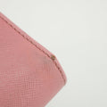 Prada Pink Saffiano Leather Compact Wallet #3010 by Bolt Boutique