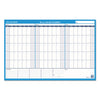 AT-A-GLANCE 90/120-Day Undated Horizontal Erasable Wall Planner, 36 x 24, White/Blue Sheets, Undated