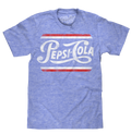 Pepsi Classic Script T-Shirt - Royal Snow Heather by Tee Luv