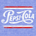 Pepsi Classic Script T-Shirt - Royal Snow Heather by Tee Luv