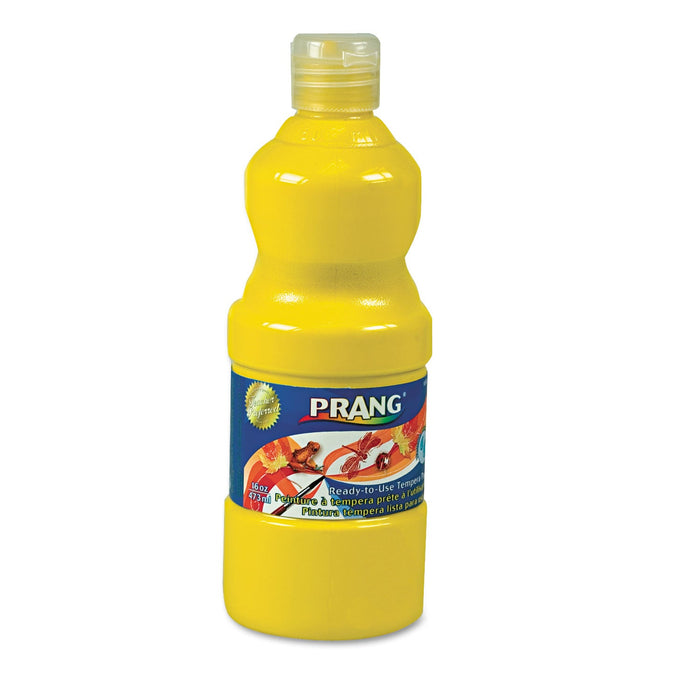 Prang Washable Paint, Yellow, 16 oz Dispenser-Cap Bottle