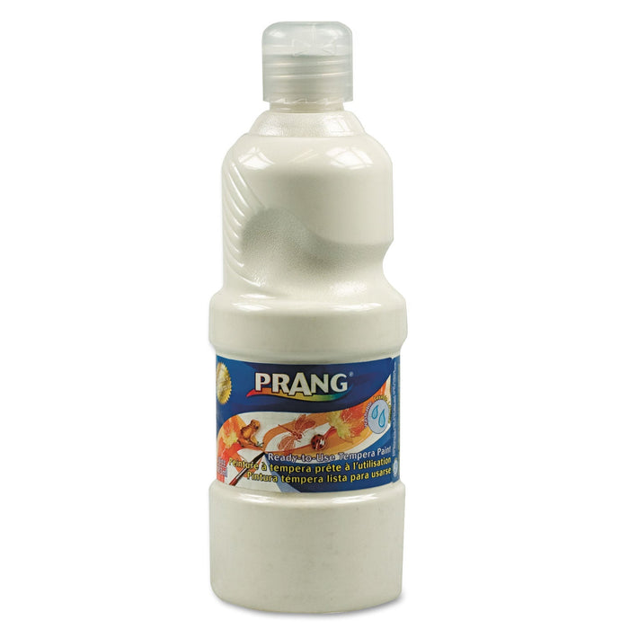 Prang Washable Paint, White, 16 oz Dispenser-Cap Bottle