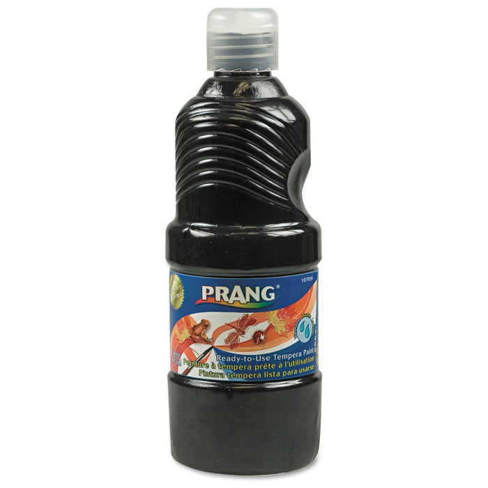 Prang Washable Paint, Black, 16 oz Dispenser-Cap Bottle