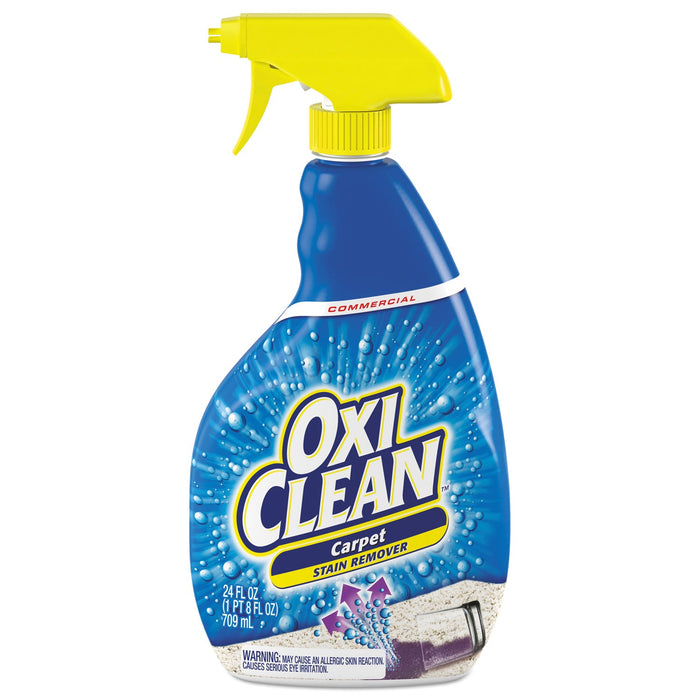 OxiClean Carpet Spot and Stain Remover, 24 oz Trigger Spray Bottle, 6/Carton