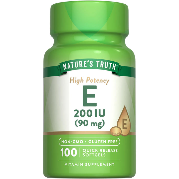 Nature's Truth Vitamin High Potency E 200 IU, Softgels by Pasteur Pharmacy