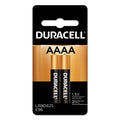 Duracell Specialty Alkaline AAAA Batteries, 1.5 V, 2/Pack