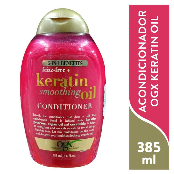 OGX Frizz-free + Keratin Smoothing Oil Conditioner, 13 Fl Oz by Pasteur Pharmacy