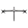 Fellowes Lotus Dual Monitor Arm Kit, For 26" Monitors, Silver, Supports 13 lb