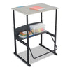 Safco Alphabetter Desks, 28" x 20" x 26" to 42", Beige