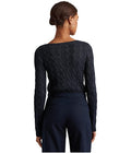 Lauren Ralph Lauren Cable-Knit Cotton-Blend Boatneck Sweater by Vanessa Jane