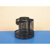 Universal Metal Mesh Rotating Desktop Organizer, 8 Compartments, Metal Mesh, 6.5" Diameter x 6.13"h, Black