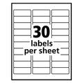 Avery Removable Multi-Use Labels, Inkjet/Laser Printers, 1 x 2.63, White, 30/Sheet, 25 Sheets/Pack