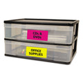 Avery High-Vis Removable Laser/Inkjet ID Labels, 2 x 4, Asst. Neon, 120/Pack
