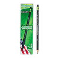 Ticonderoga Pencils, HB (#2), Black Lead, Black Barrel, Dozen