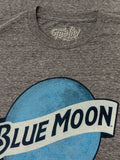 Blue Moon Color Logo T-Shirt - Gray by Tee Luv