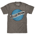 Blue Moon Color Logo T-Shirt - Gray by Tee Luv