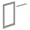 Alera Open Office Series O-Leg Return Base, Fully Adjustable, 36 to 70.78w x 23.38d x 28.5h, Silver