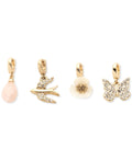 Lonna & Lilly Gold-Tone 4-PC. Set Crystal & Stone Garden-Motif Charms – Multi by Vanessa Jane