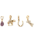 Lonna & Lilly Gold-Tone 4-PC. Set Pave & Stone Luck-Motif Charms – Multi by Vanessa Jane
