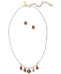 Style and Co Shaky Stone Statement Necklace and Drop Earrings Set by Vanessa Jane