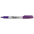 Sharpie Fine Tip Permanent Marker, Fine Bullet Tip, Purple, Dozen