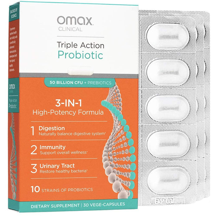 Omax3 Omax Synbiotic Probiotic Prebiotic Inulin Chicory Root Fiber by Pasteur Pharmacy