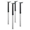 HON Build Adjustable Post Legs, 22" to 34" High, Black, 4/Pack
