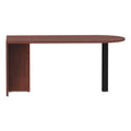 Alera Valencia Series D-Top Desk, 65" x 29.5" x 29.5", Medium Cherry