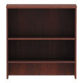 Alera Valencia Series Hutch, 3 Compartments, 34.13w x 15d x 35.38h, Medium Cherry