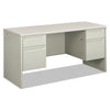HON 38000 Series Kneespace Credenza, 60w x 24d x 29.5h, Silver Mesh/Light Gray