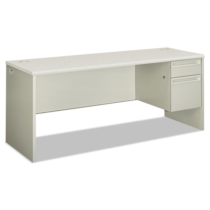 HON 38000 Series Single Pedestal Credenza, 72w x 24d x 29.5h, Right, Silver/Gray