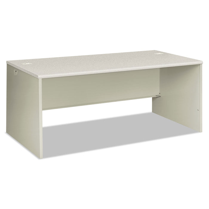 HON 38000 Series Desk Shell, 72" x 36" x 30", Light Gray/Silver