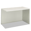HON 38000 Series Return Shell, Right, 31.75w x 53.19d x 3.75h,Silver Mesh/Light Gray