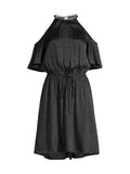Michael Michael Kors Cold-Shoulder Chain-Neck Dress, Size Xs by Vanessa Jane