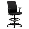 HON Ignition Series Low-Back Task Stool, Supports Up to 300 lb, 24" to 33" Seat Height, Black