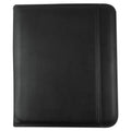 Universal Leather Textured Zippered PadFolio with Tablet Pocket, 10 3/4 x 13 1/8, Black