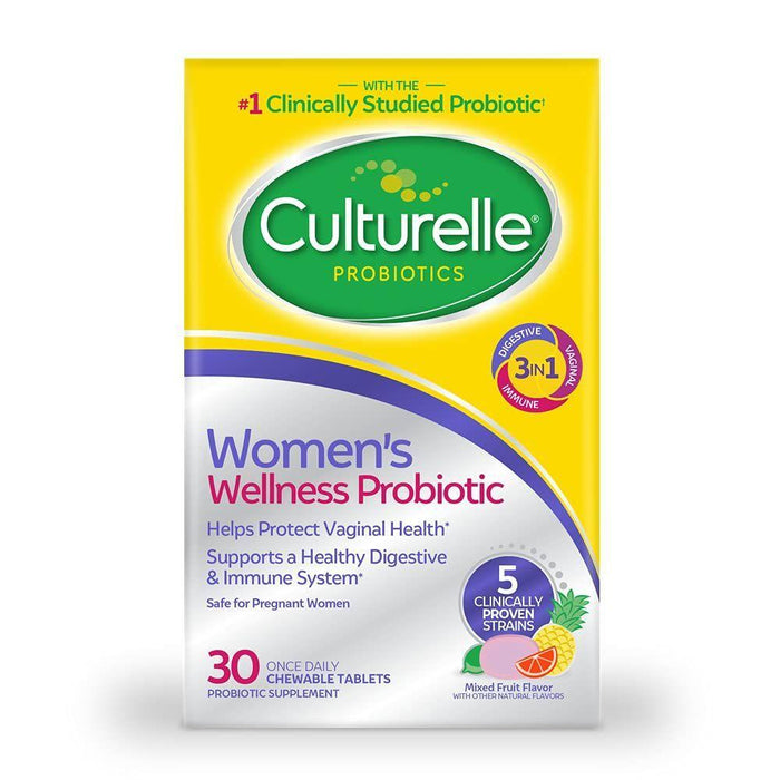 Culturelle Probiotics, Women's Wellness Probiotic, Mixed Fruit, 30 Chewable Tablets by Pasteur Pharmacy