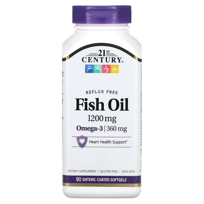 21st Century Fish Oil 1200 Mg Enteric Coated Softgels 90Ct by Pasteur Pharmacy