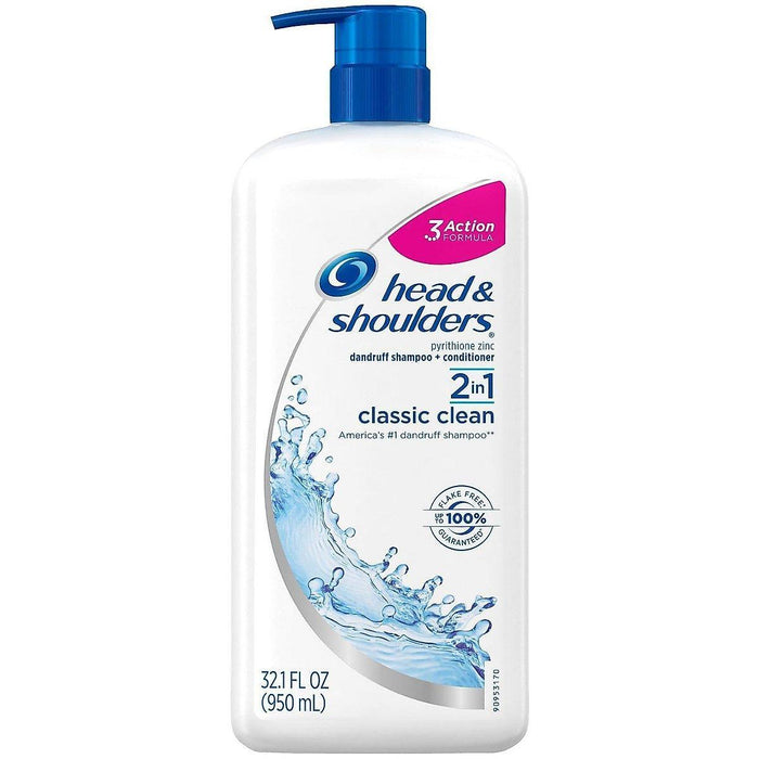 Head & Shoulders Shampoo Conditioner, Dandruff, Advanced 2 In 1, Classic Clean by Pasteur Pharmacy
