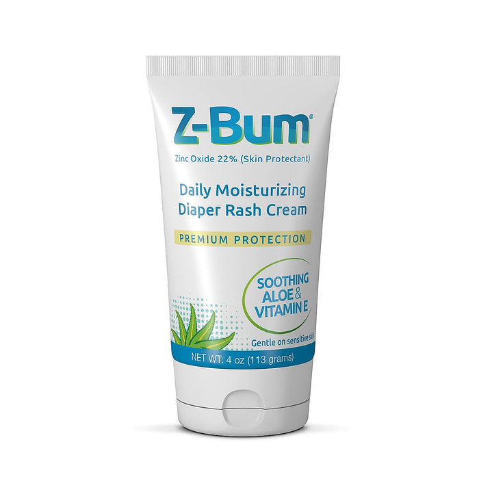 Z-Bum Daily Moisturizing Diaper Rash Cream Heal And Prevent Chafing, Adult Incontinence Irritation, Infection With Aloe, Vitamin E, Zinc Oxide by Pasteur Pharmacy