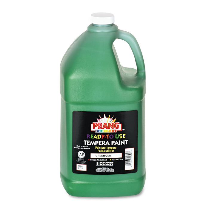 Prang Ready-to-Use Tempera Paint, Green, 1 gal Bottle