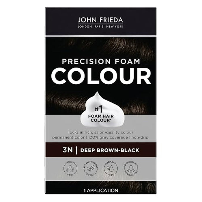John Frieda Precision Foam Colour – 3N Deep Brown Black (1 Kit) by Pasteur Pharmacy