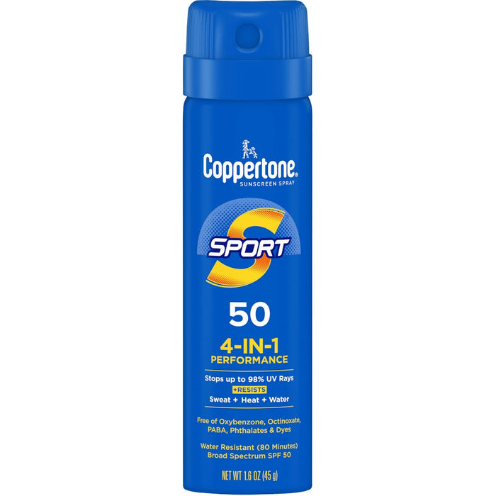 Coppertone Sport Sunscreen Spray, Spf 50 Spray Sunscreen, 1.6 Oz by Pasteur Pharmacy